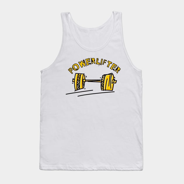 Powerlifter | Gym wear | men's wear | Workout tshirts Tank Top by ALCOHOL